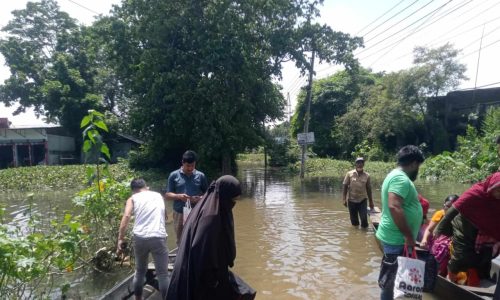 সুনামগঞ্জে বন্যা কবলিত এলাকায় চরমদুর্ভেোগে জনসাধারন